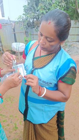 Water Sample Testing By Jal Sakhi ( TULM SHG Members)