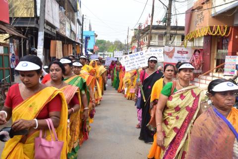 Rally at Sonamura Nagar Panchayat